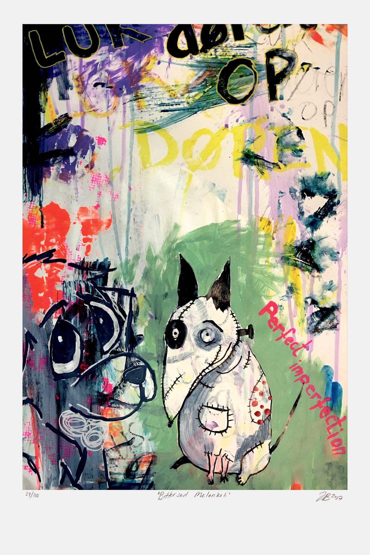 Bittersød Melankoli - Giclée , 40x60 cm (indrammet 50x70 cm)