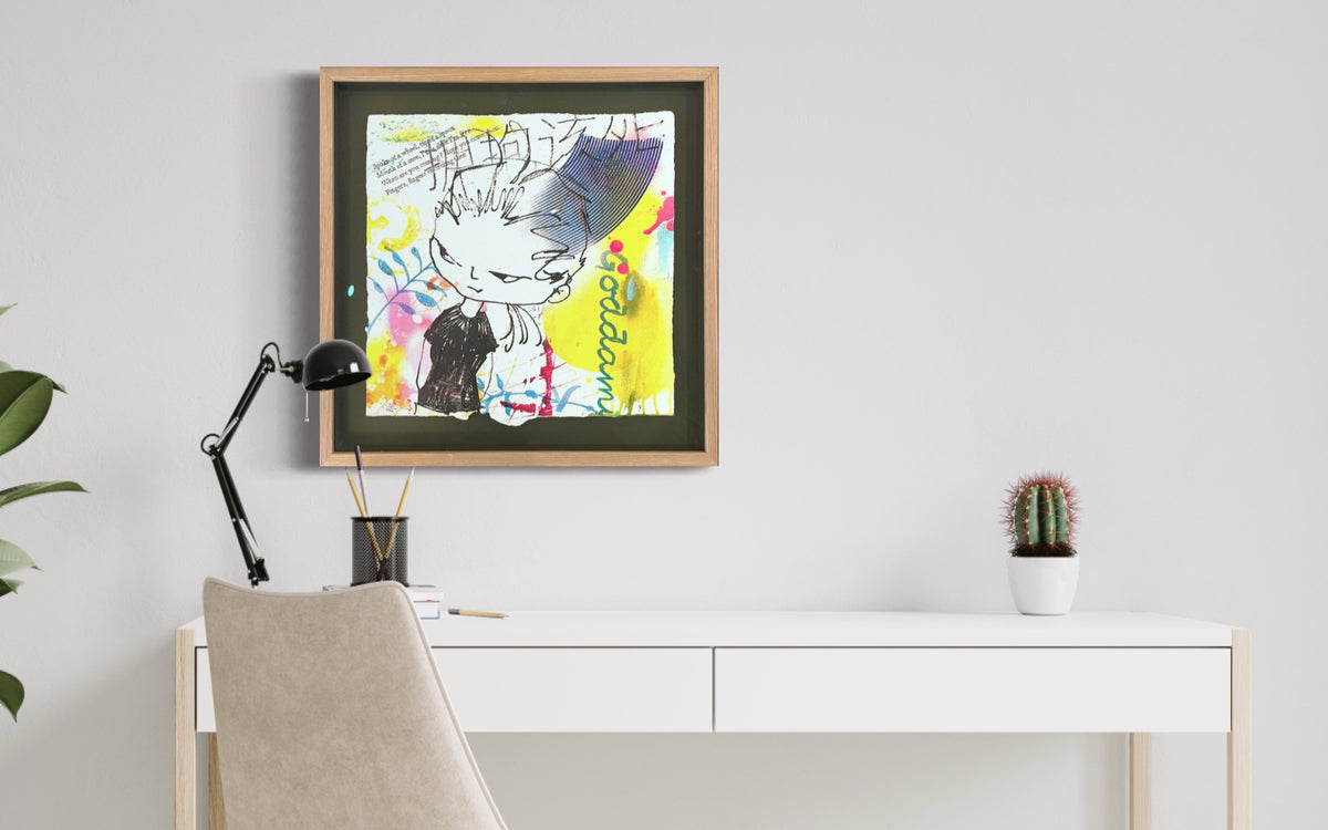 (SOLGT) REBEL, 42x42 cm