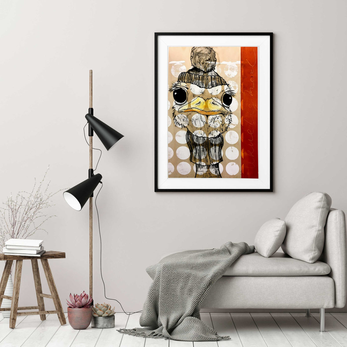 (UDSOLGT) Ukuelig - Giclée , 40x60 cm (indrammet 70x50 cm)