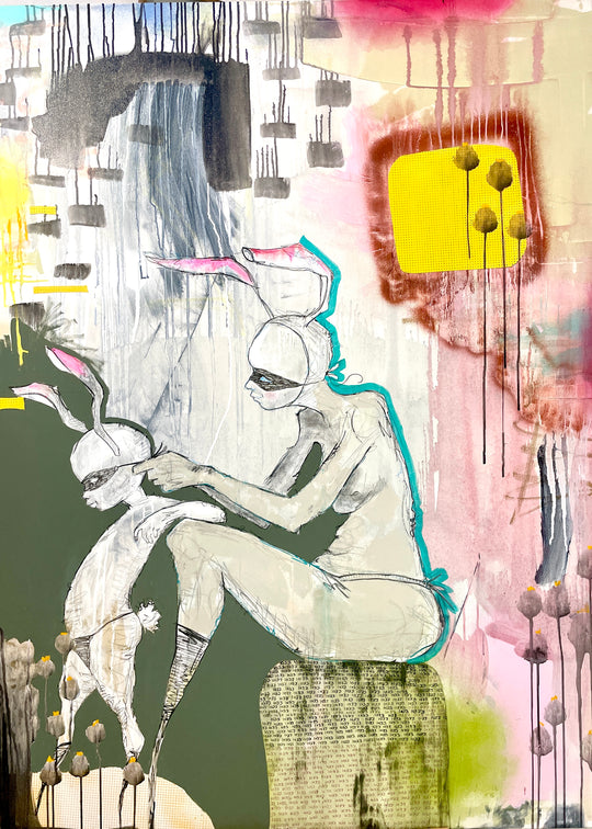 We can be heroes - Giclée, indrammet 110x110 cm