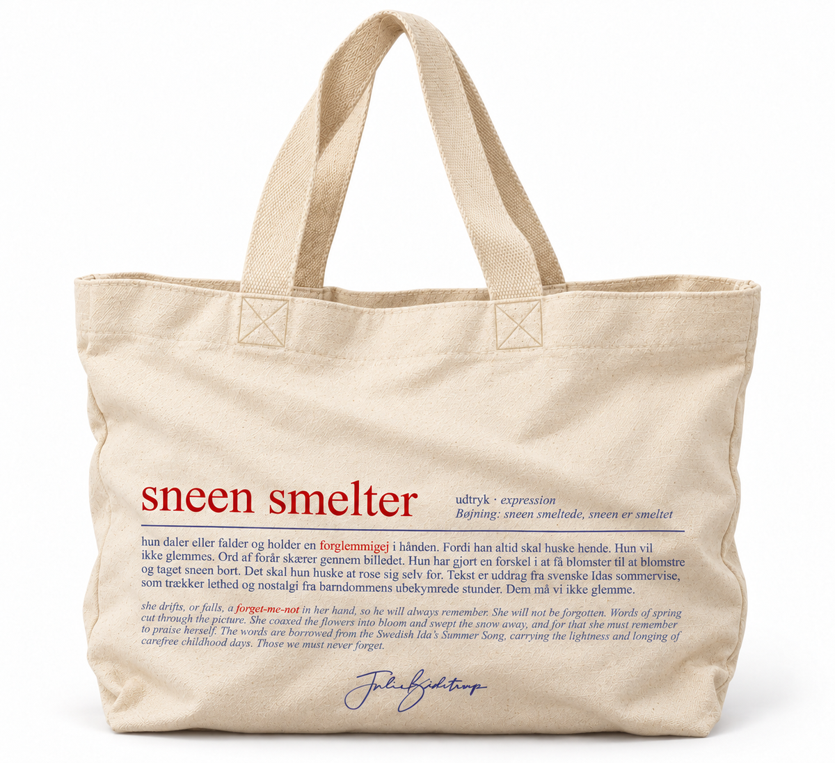 Sneen smelter - totebag (Kopi)
