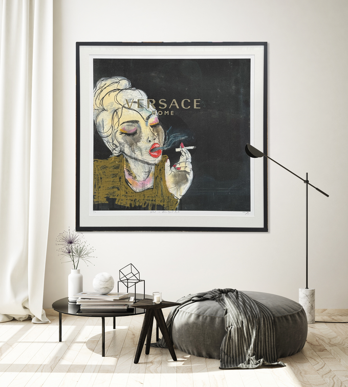 What a beautiful ride - Giclée, indrammet 100x100 cm