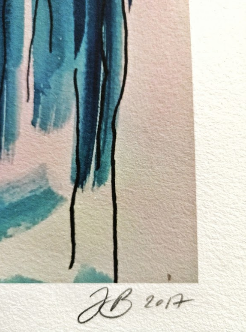 Maskebal - Giclée , 40x60 cm (indrammet 70x50 cm)