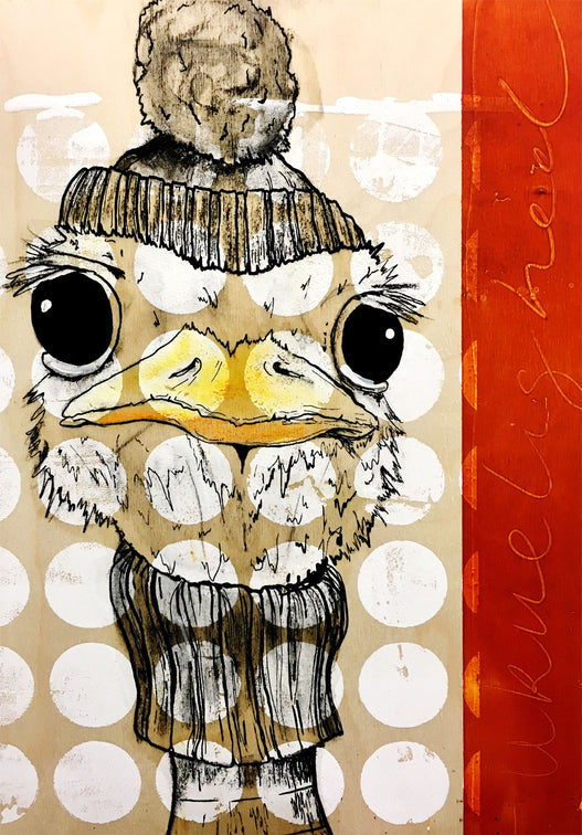(UDSOLGT) Ukuelig - Giclée , 40x60 cm  (indrammet 70x50 cm)
